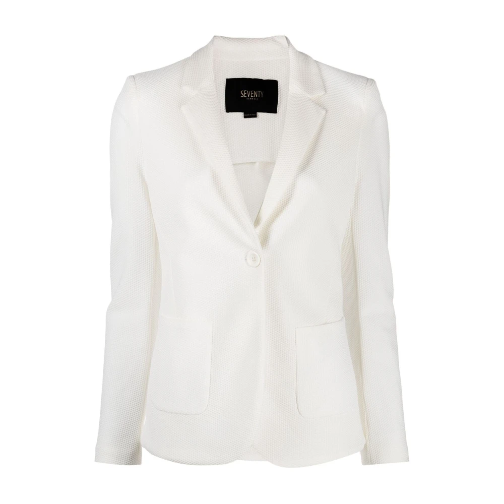 Seventy Women's White Jacket Outerwear Clothing - Blazers - 2XL - Jackets
