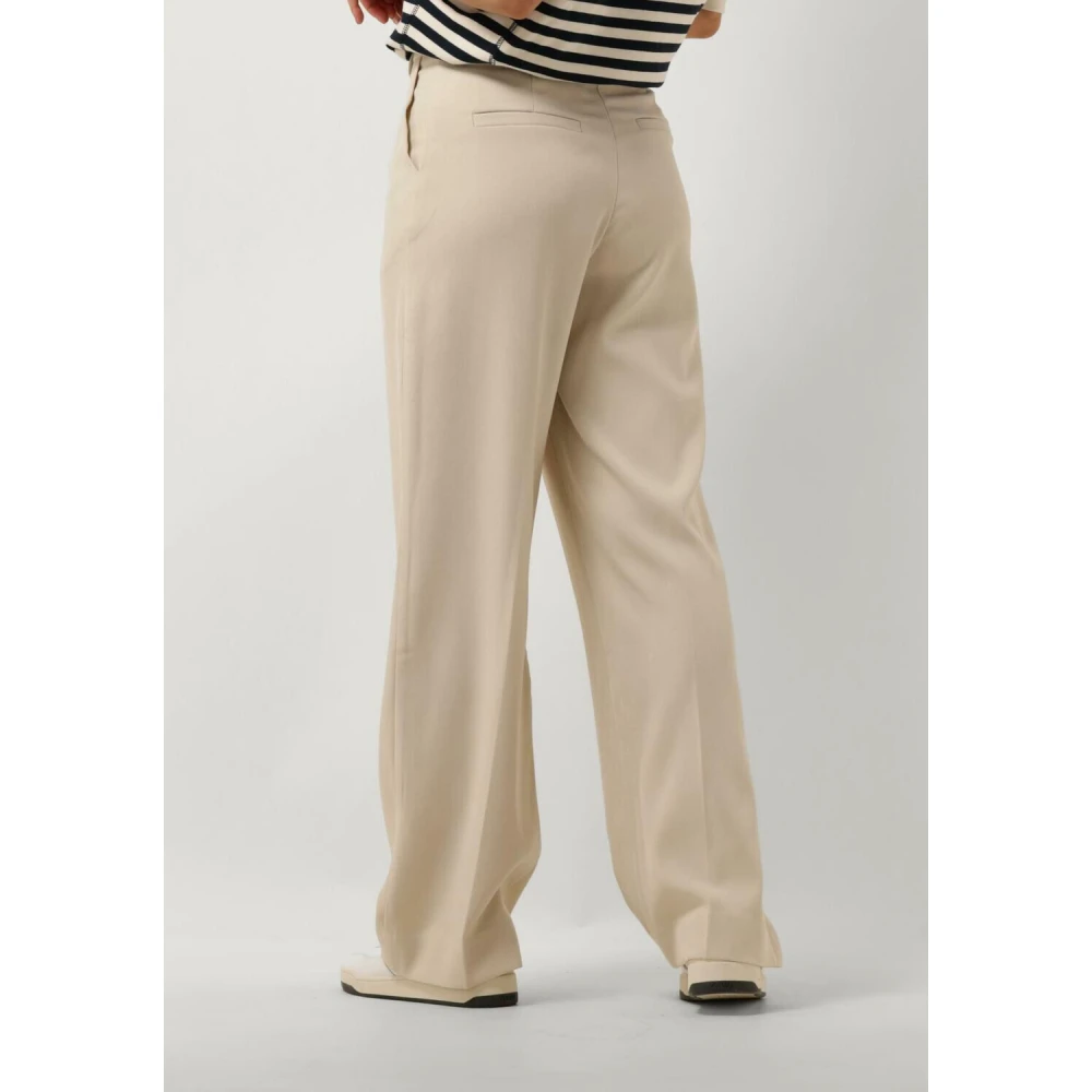 Minus Ecru Straight Leg Pant Beige Dames