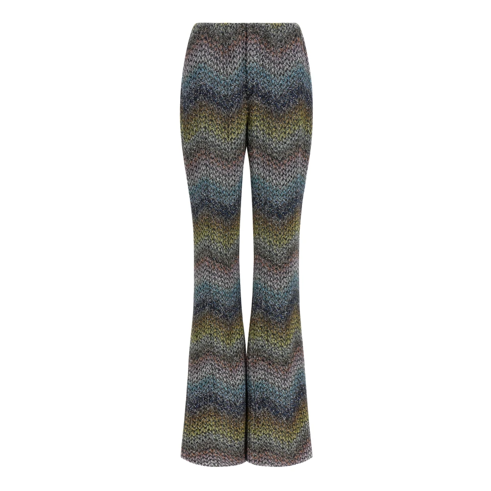 Missoni Women's Multicolor Wide Trousers, L, Caperdoni Trousers