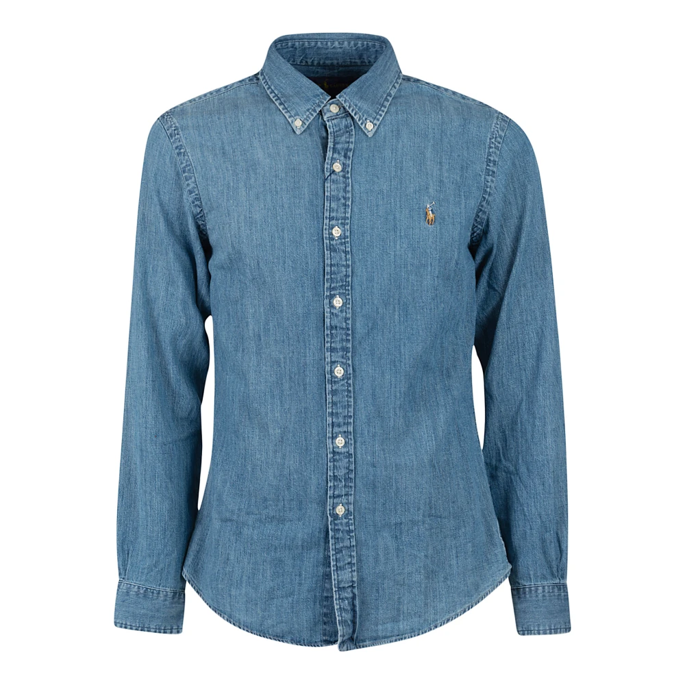Ralph Lauren Denim Overhemd Blue Heren