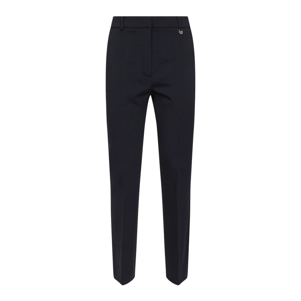 Max Mara Vrouw Blauw Broeken Dames, S, Wol, Giglio Slim-Fit Broek