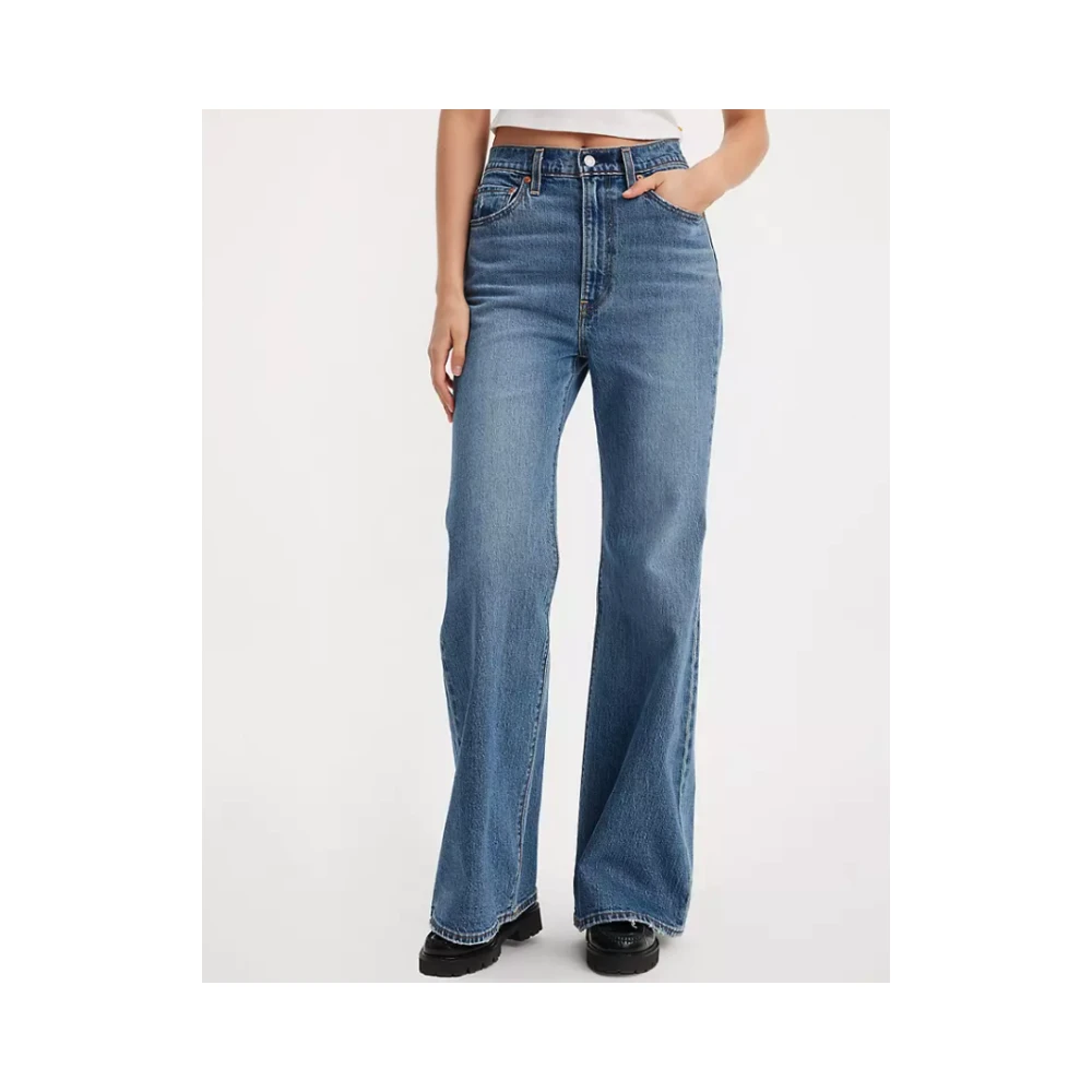 Levi's Jean Ribcage Flare Blue Dames