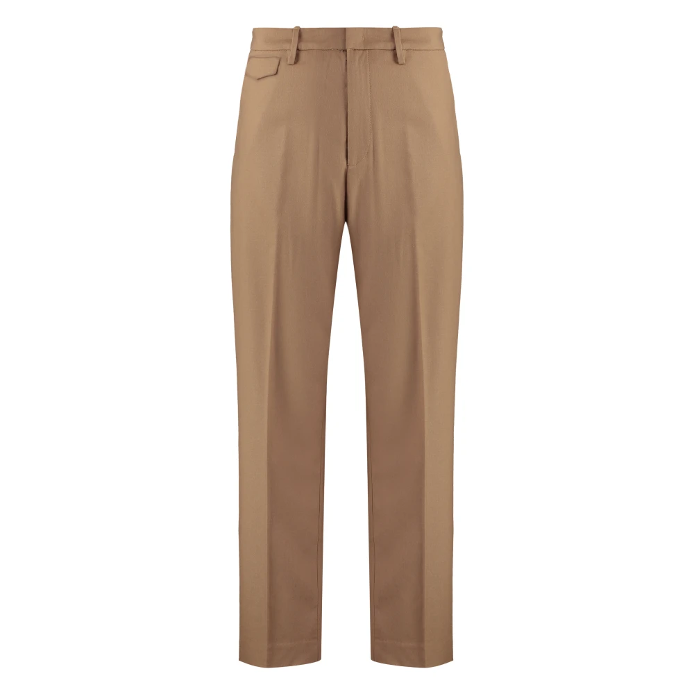 Dondup Wollen broek met zakken Brown Heren