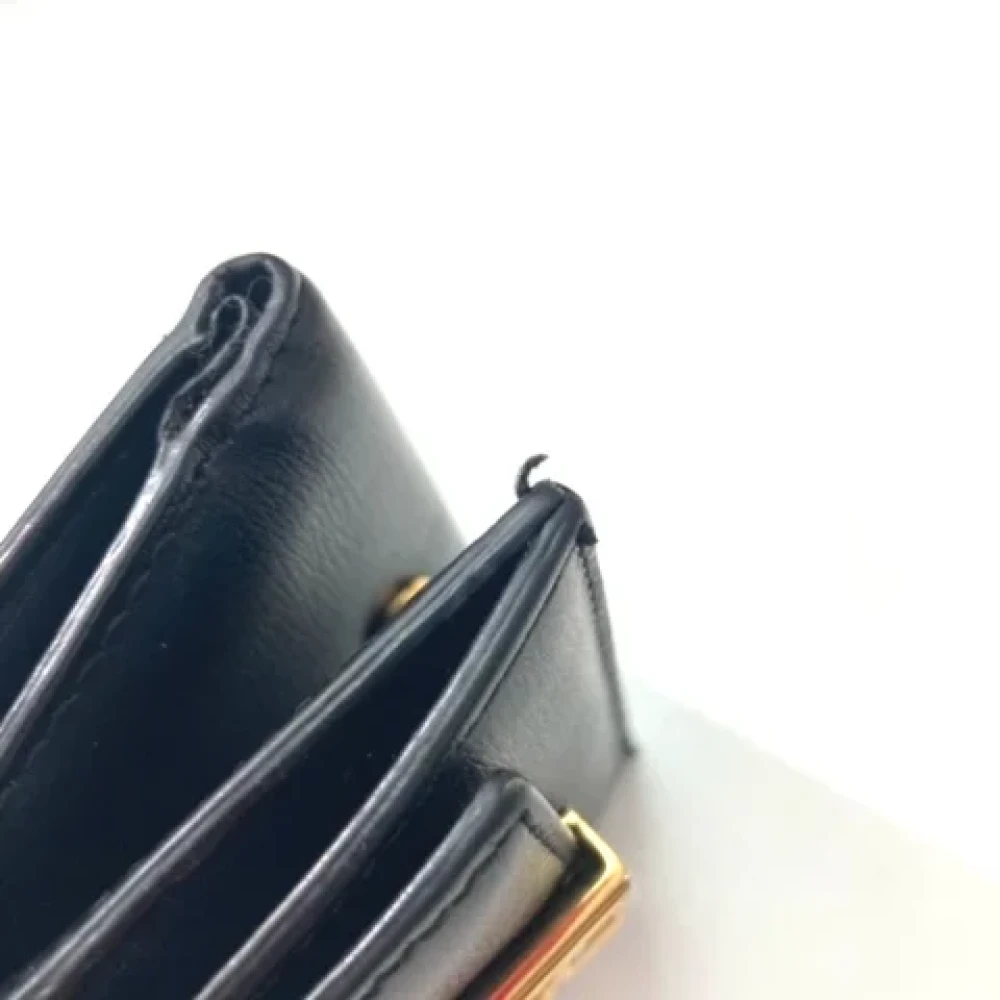 Fendi Vintage Pre-owned Leather wallets Black Dames