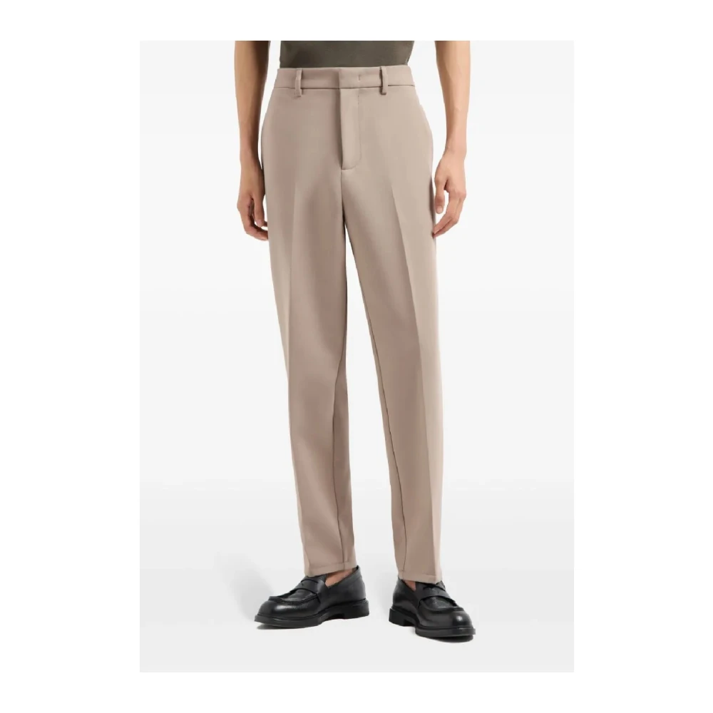 Emporio Armani Stijlvolle herenbroeken voor Aw24 Beige Heren