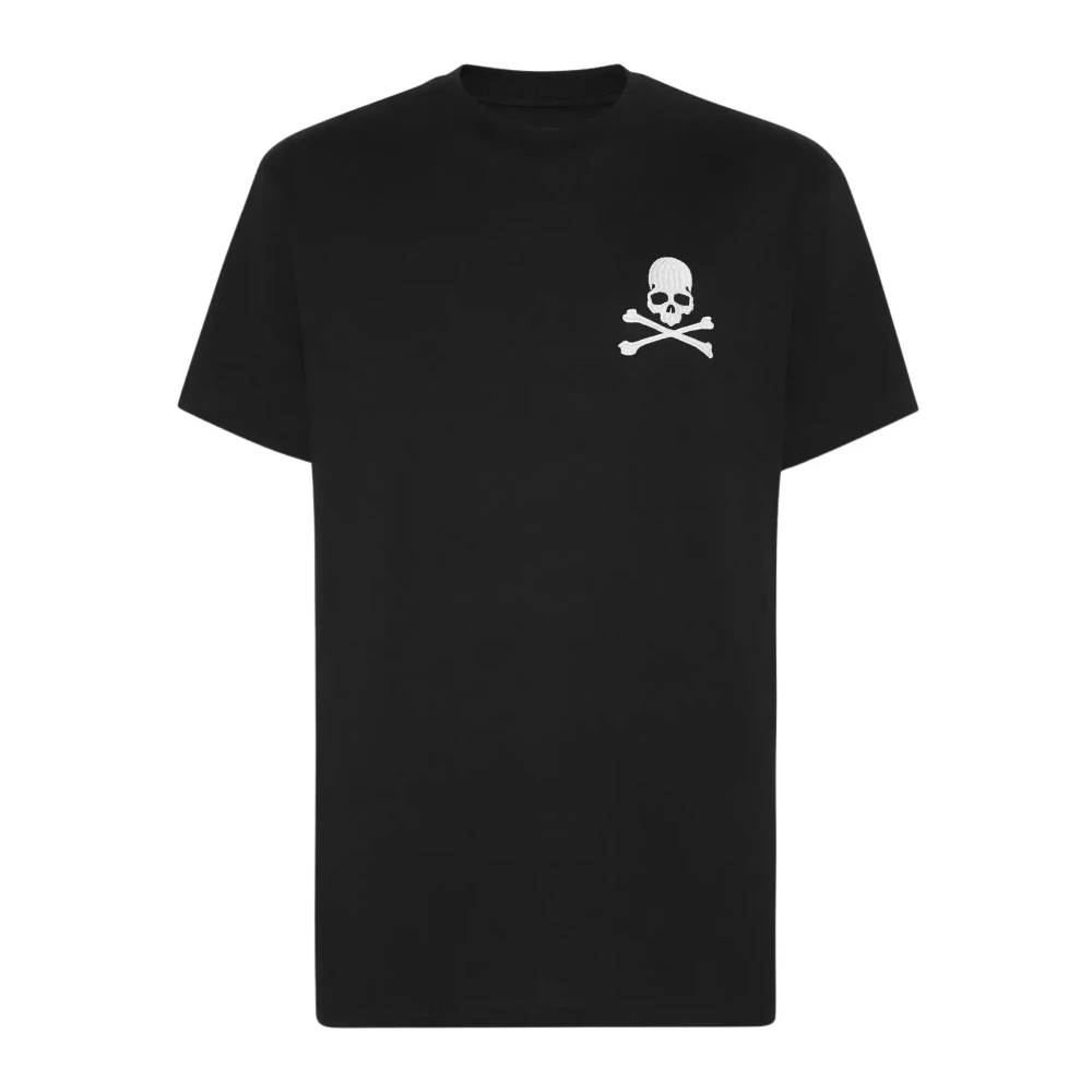 Philipp Plein Zwarte Katoenen Skull T-shirt Black Heren