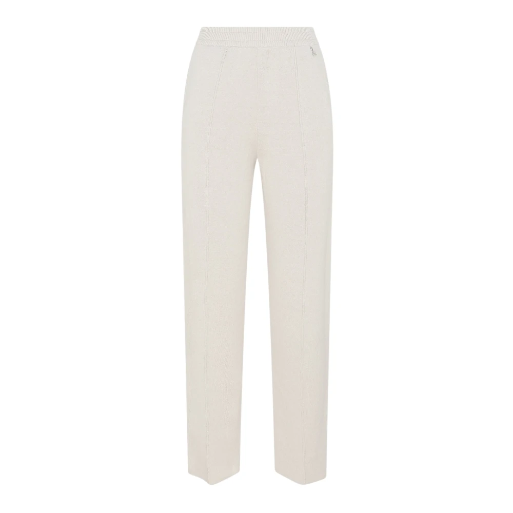 PATRIZIA PEPE Klassieke Beige Broek met Zijzakken Beige Dames