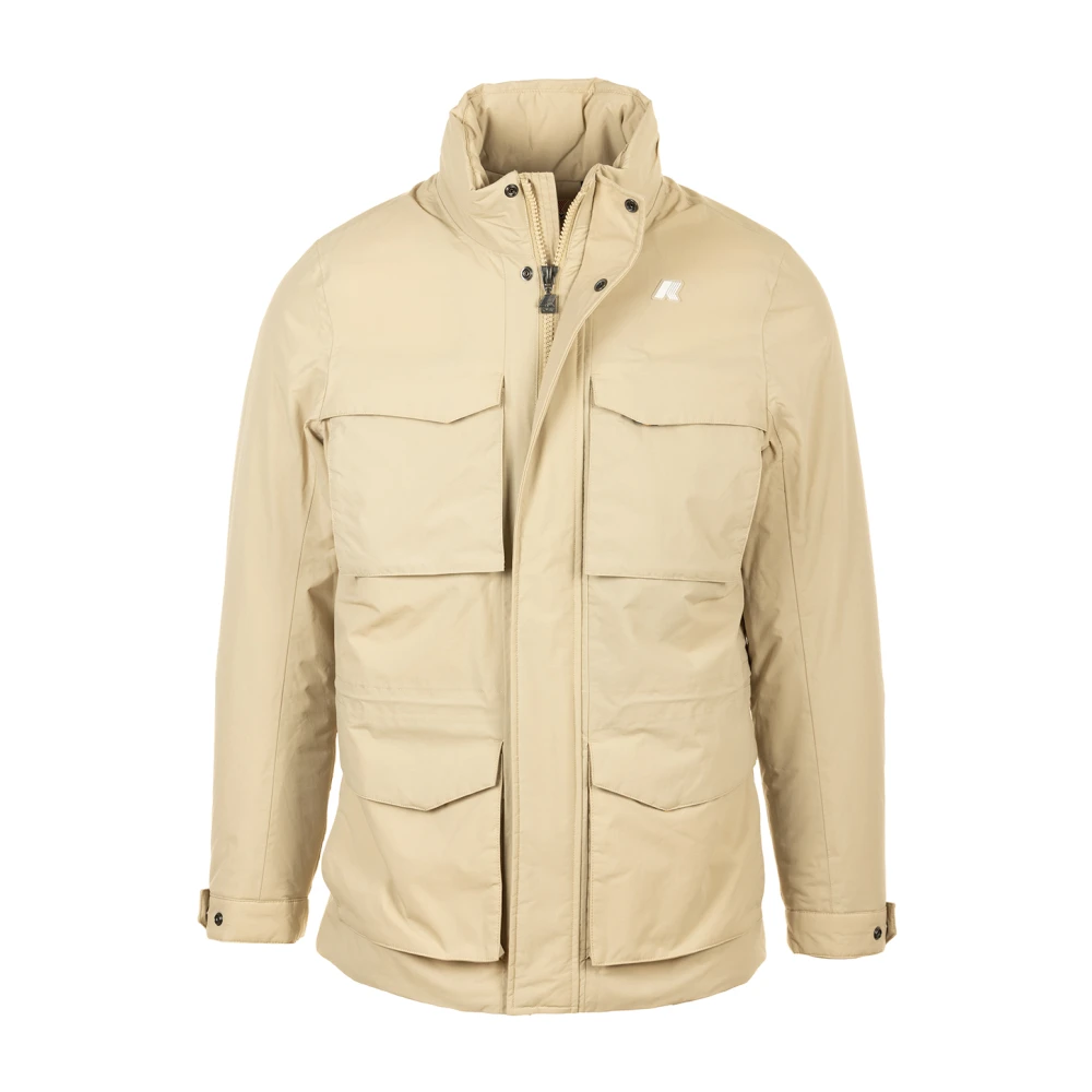 K-way Warme Ottoman Jassen voor Mannen Beige Heren