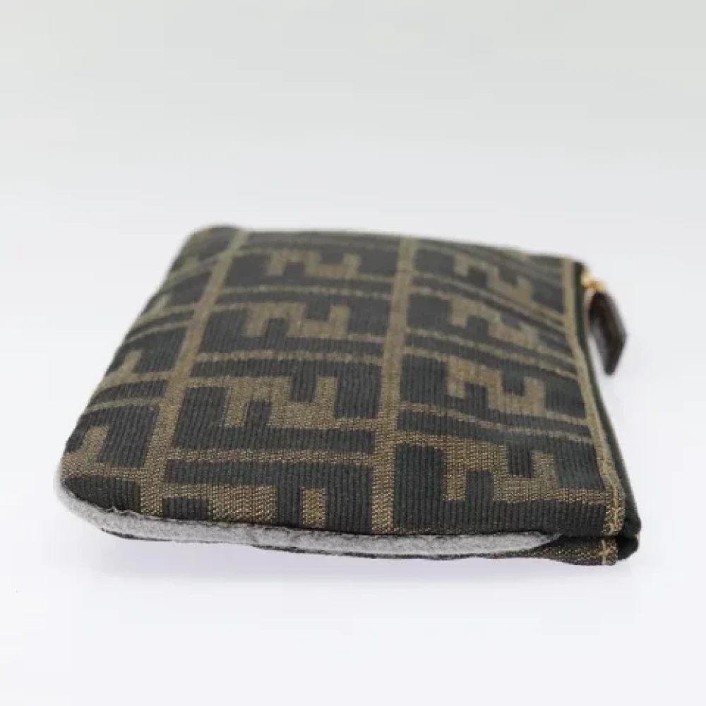 Fendi Vintage Pre-owned Canvas pouches Black Dames