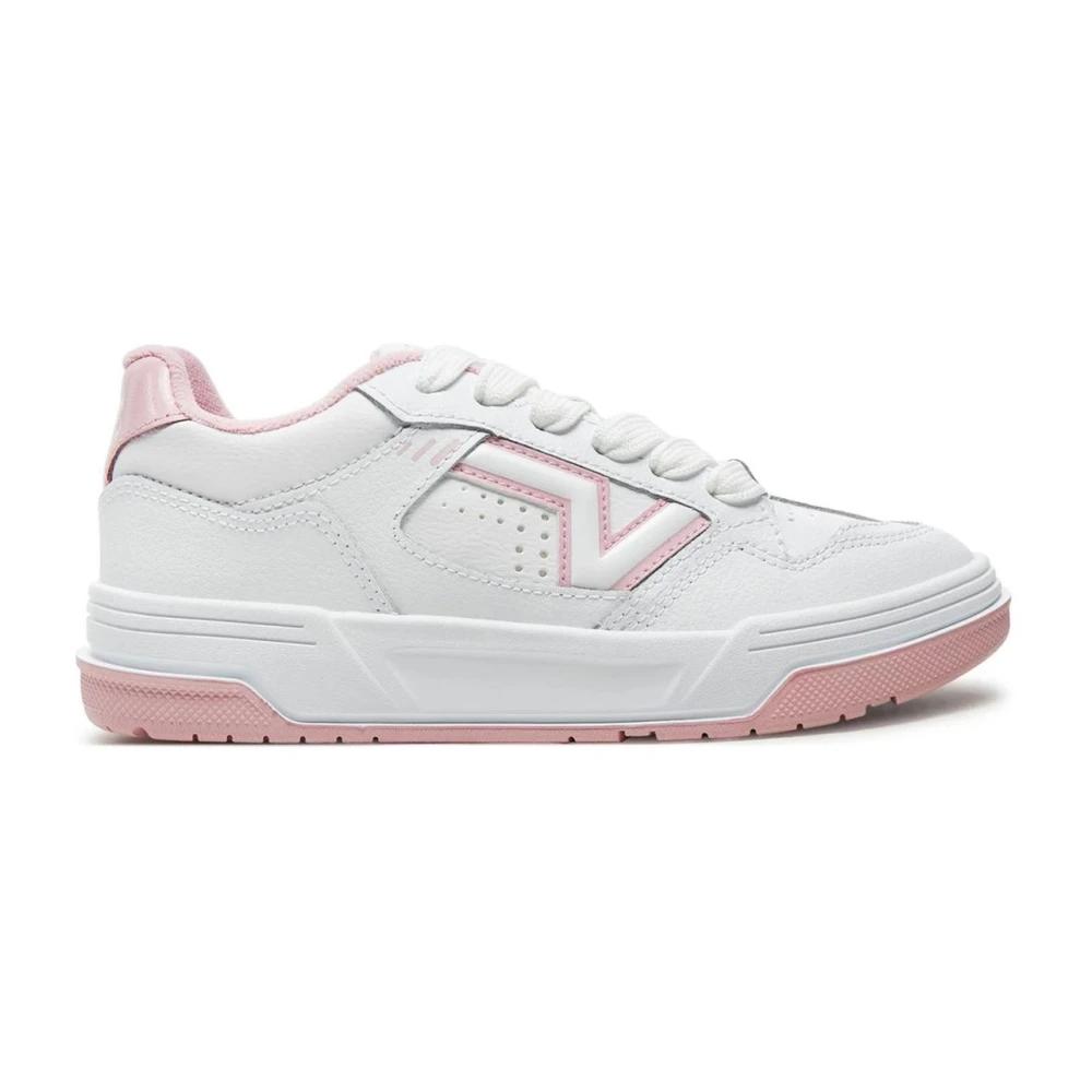 Vans Leren Rubber Ronde Neus Sneakers Heren Schoenen Wit