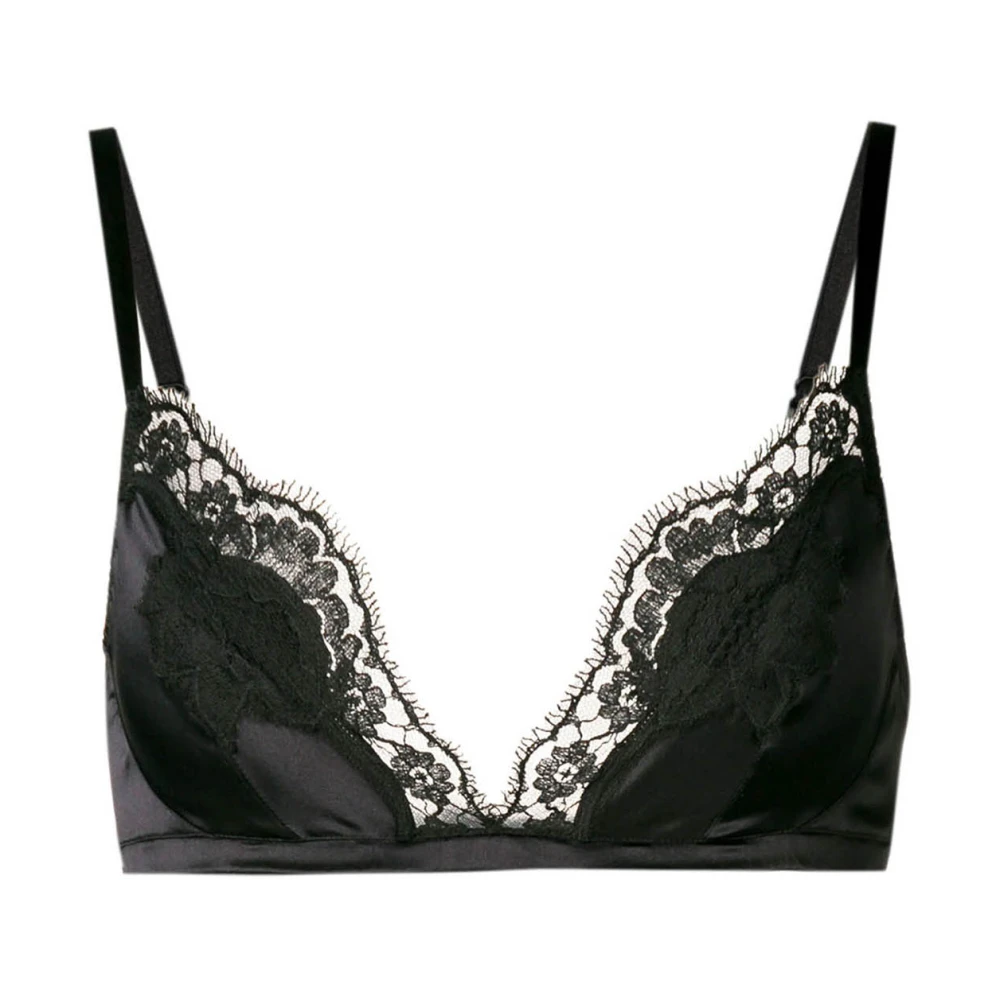 Dolce & Gabbana Satijnen Beha Black Dames