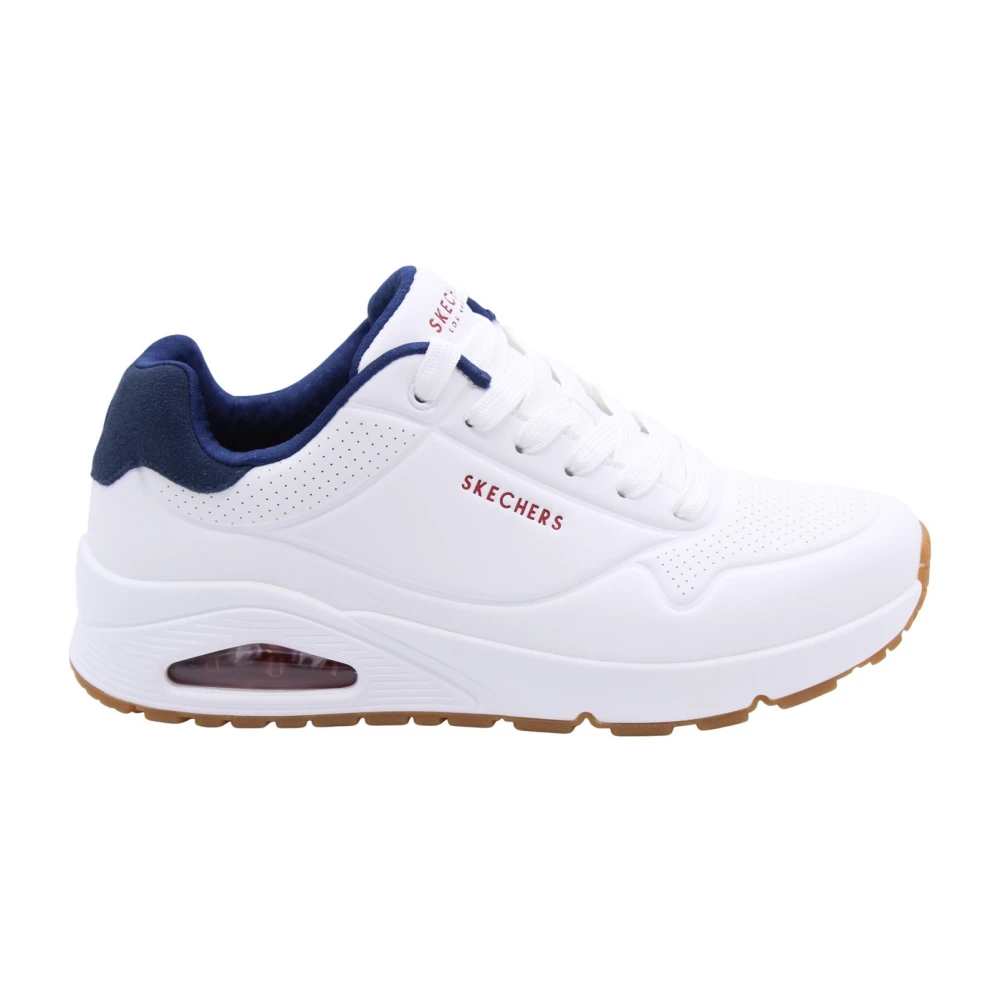Skechers Men's White Sneakers, 9 Uk, Airplane Sneaker