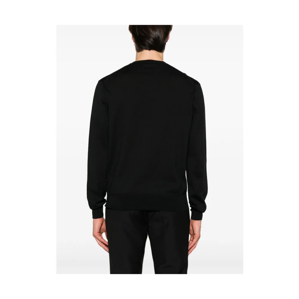 Tom Ford Zwarte Crew Neck Sweater Black Heren
