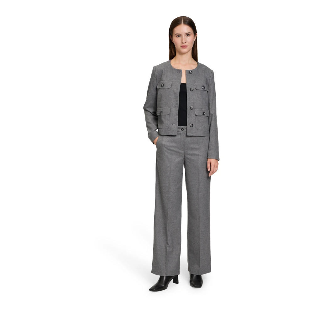 Betty Barclay Moderne Zakelijke Broek Gray Dames