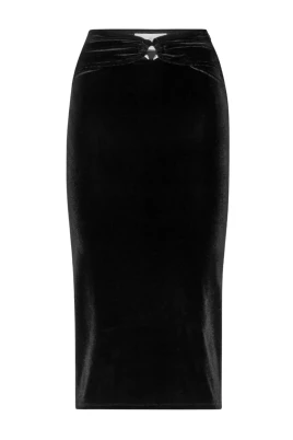Midi-kjol med Cut-Outs