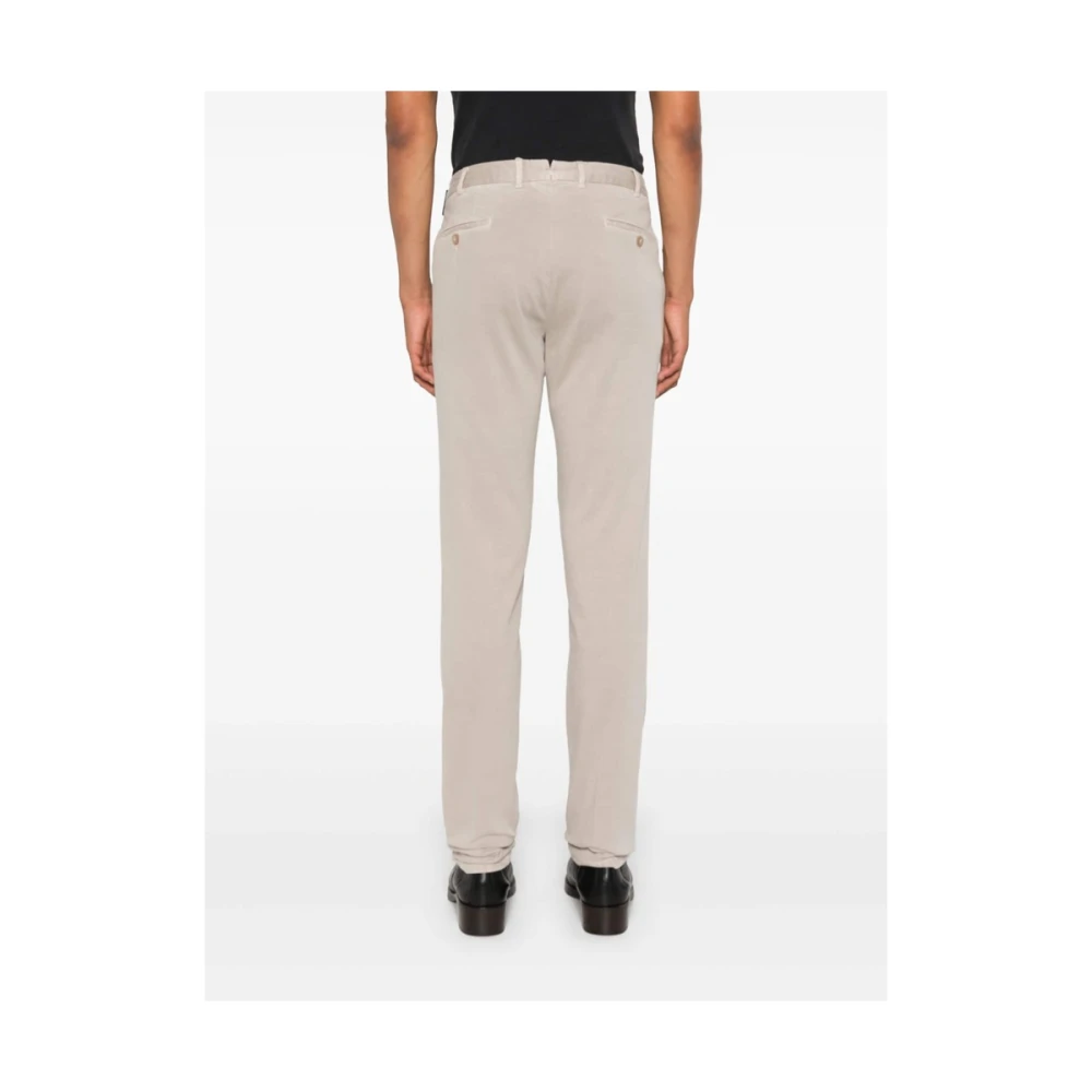 Rota Bruine Katoenen Twill Tapered Leg Broek Brown Heren