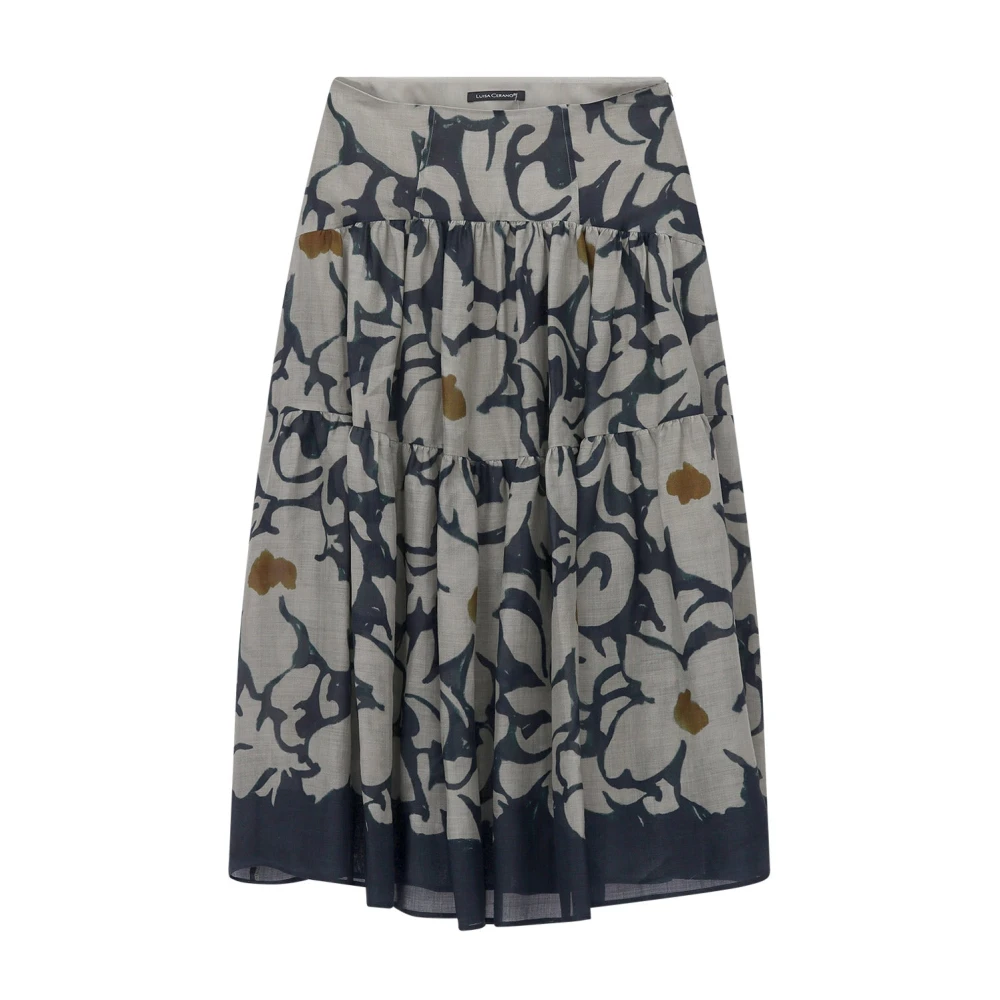 Luisa Cerano Women's Multicolor Midi Skirts, S, Midi Skirt
