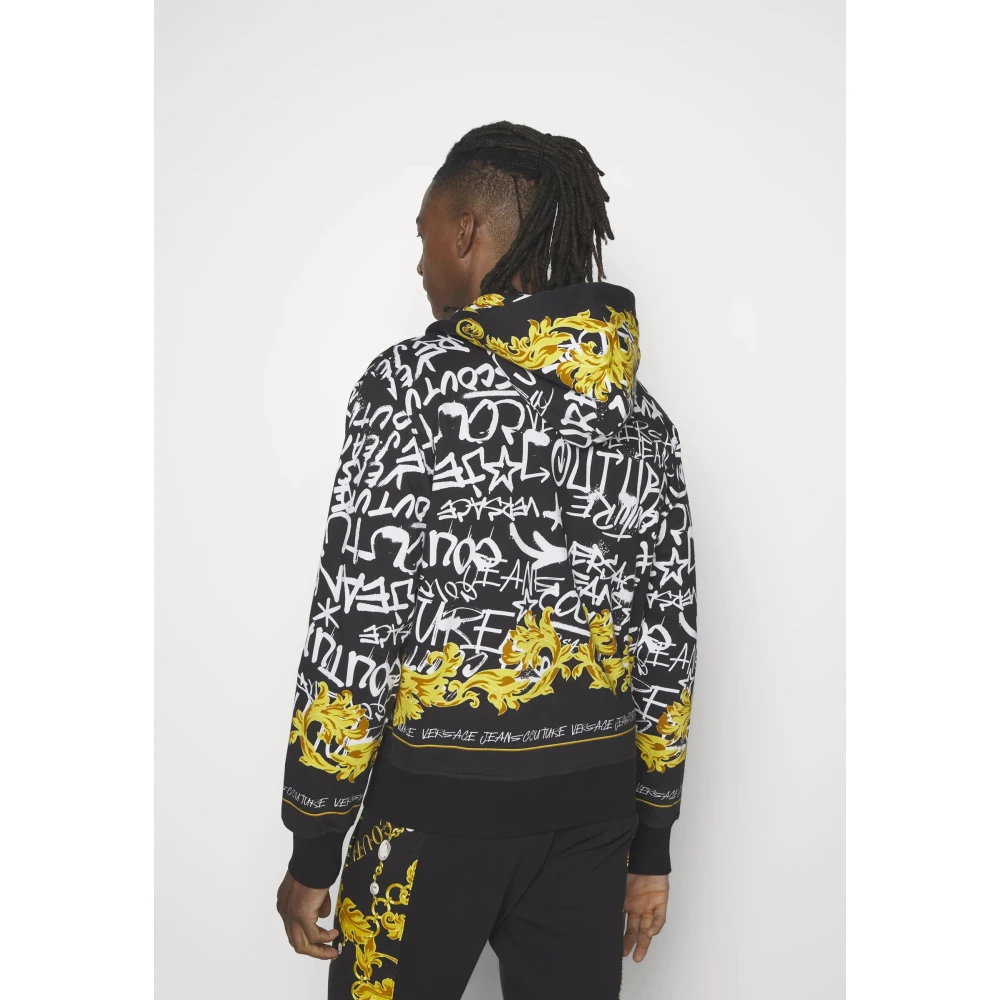 Versace Hoodie met graffiti print Multicolor Heren