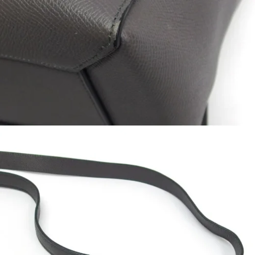 Celine Vintage Pre-owned Leather shoulder-bags Black Dames