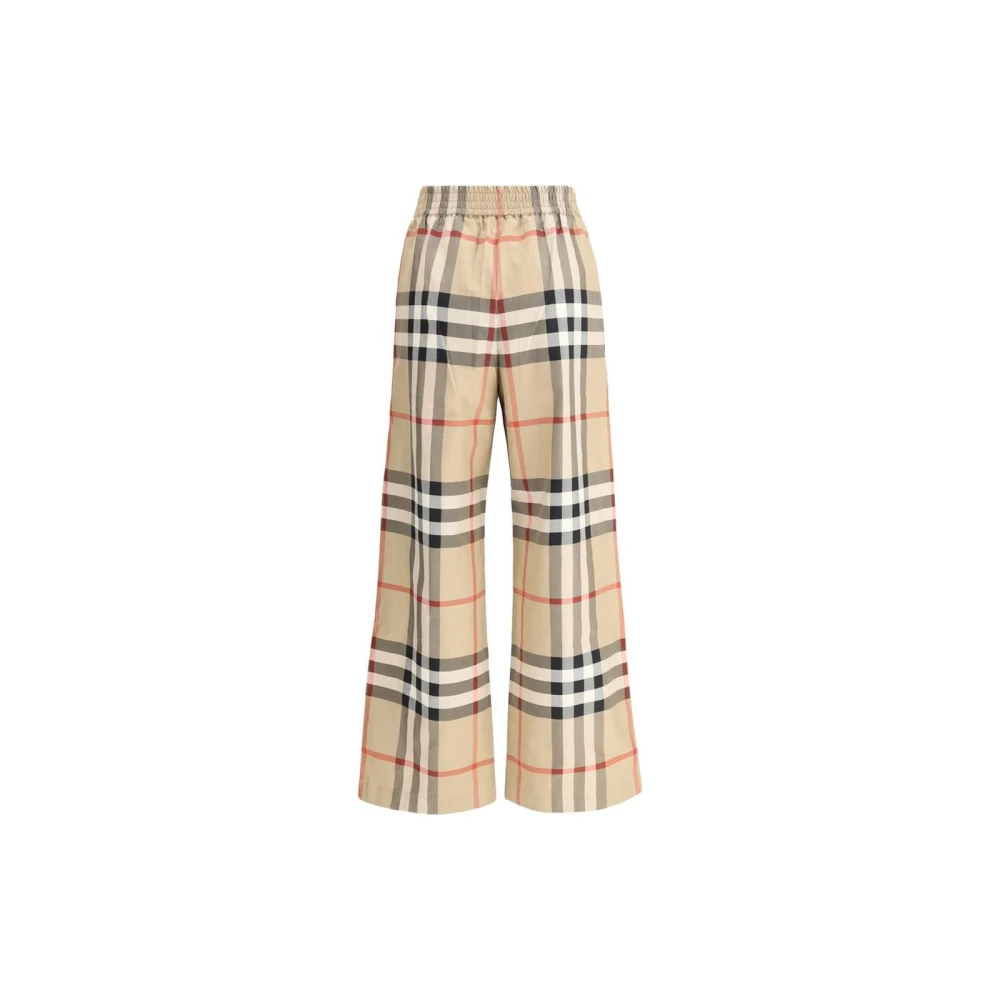 Burberry Casual geruite broek Brown Dames