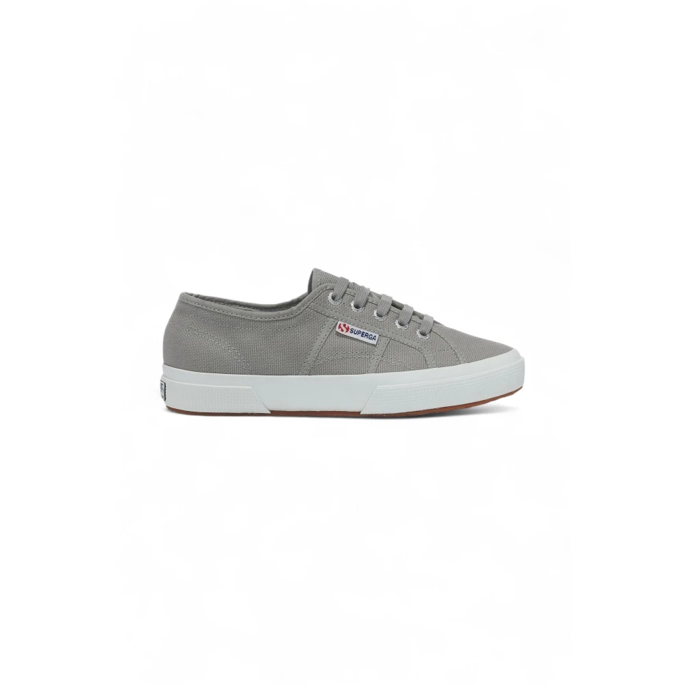 Superga Canvas Veters Rubberen Zool Sneakers Heren Schoenen Grijs