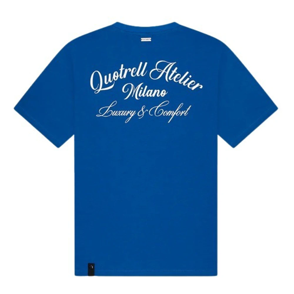 Quotrell Stijlvolle Milano T-shirt voor mannen Blue Heren