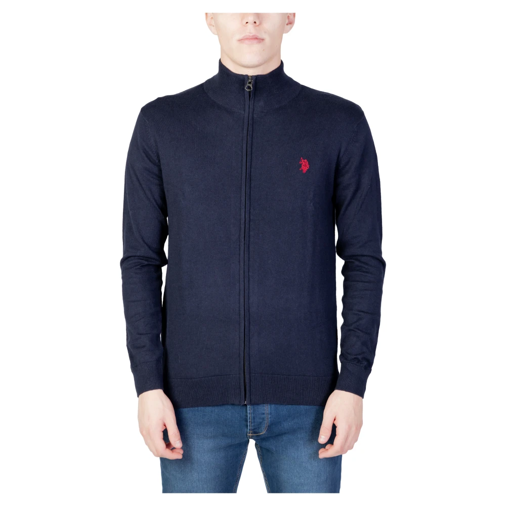 U.s. Polo Assn. Heren Trui Herfst Winter Collectie Blue Heren