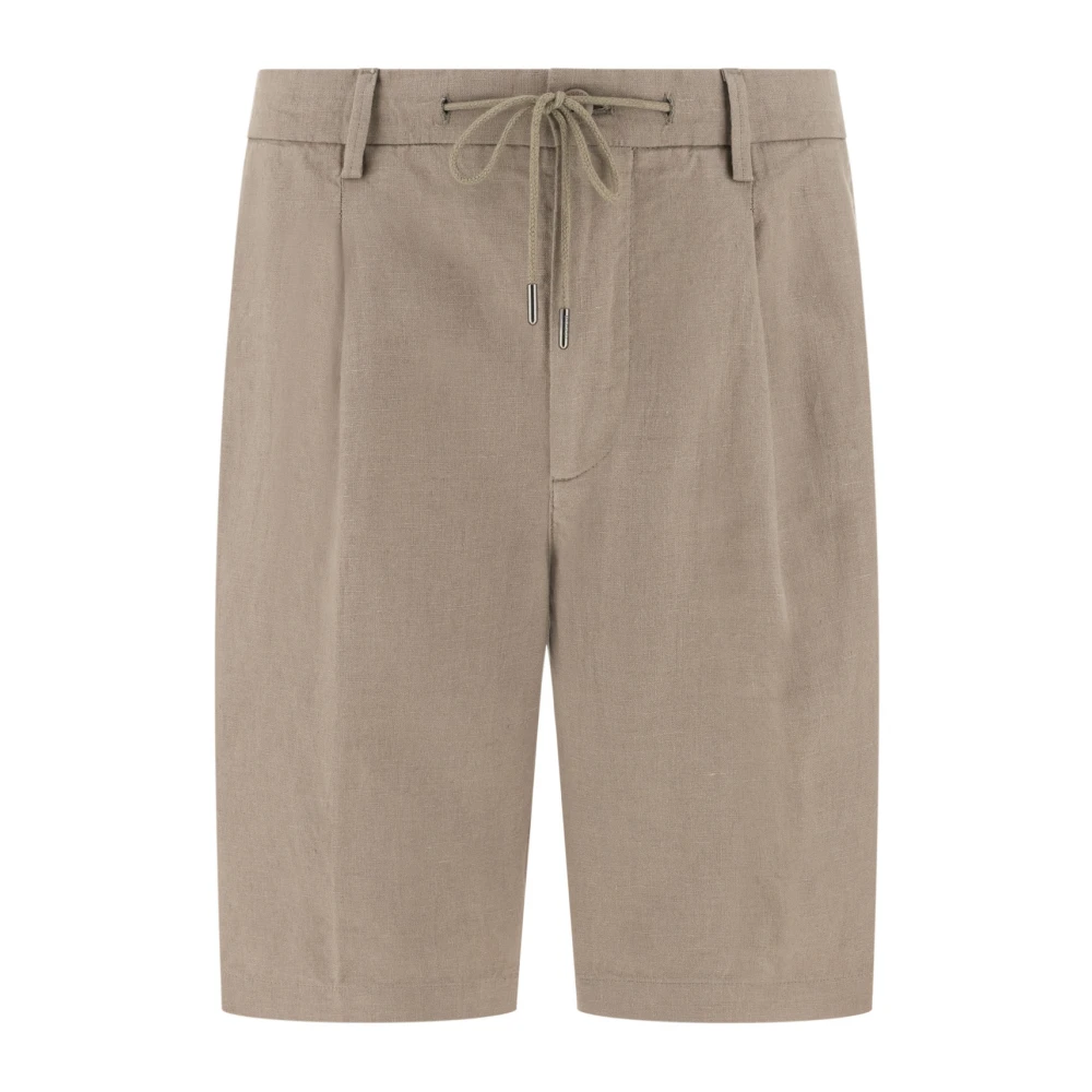 Boggi Milano Hombre Gris - Bermudas De Lino - Shorts - S - Bermudas De Lino