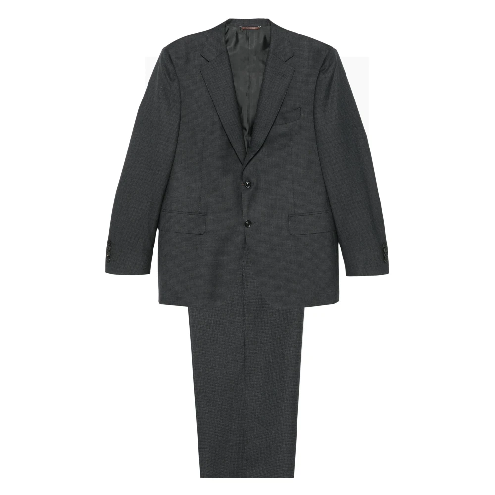 Canali Luxe Wollen Pak Gray Heren