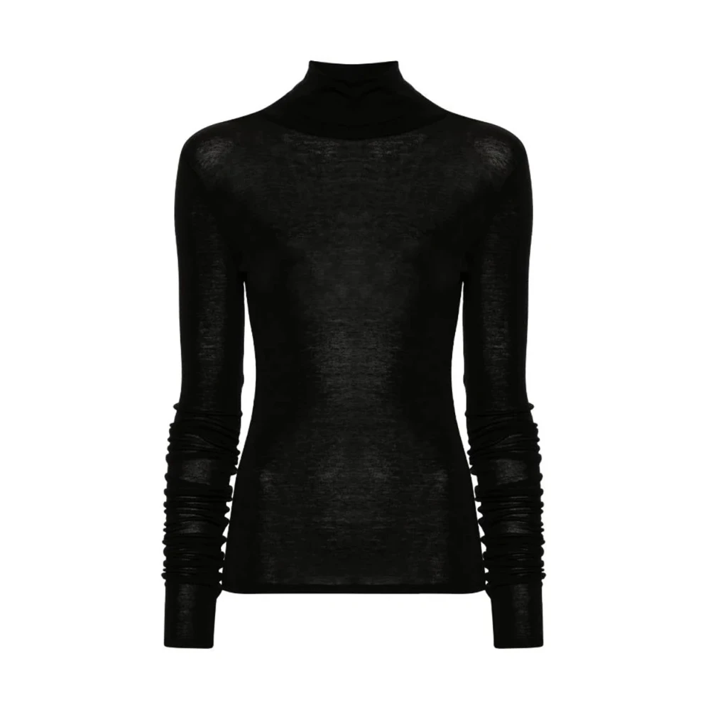 Elisabetta Franchi Turtleneck trui Black Dames