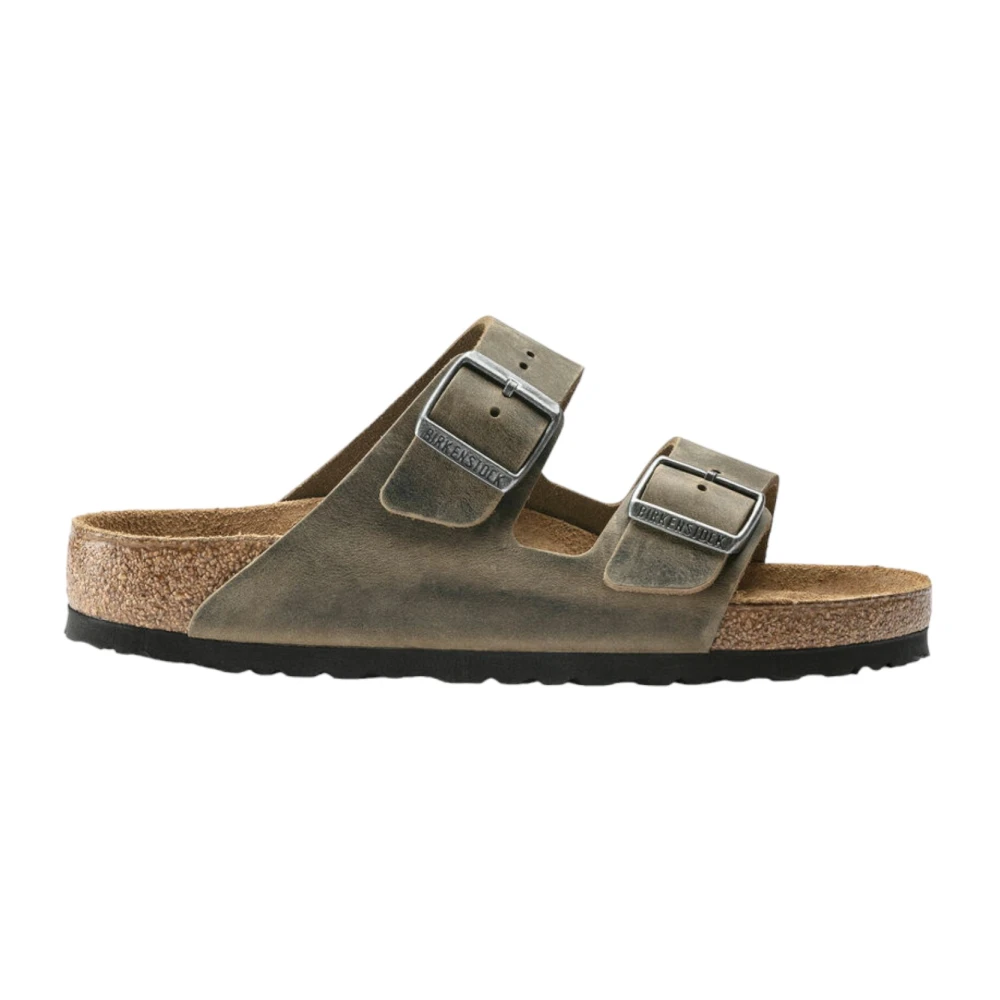 Birkenstock Women's Green Sliders, 11 Uk, Arizona Soft Footbed Sandals Narrow