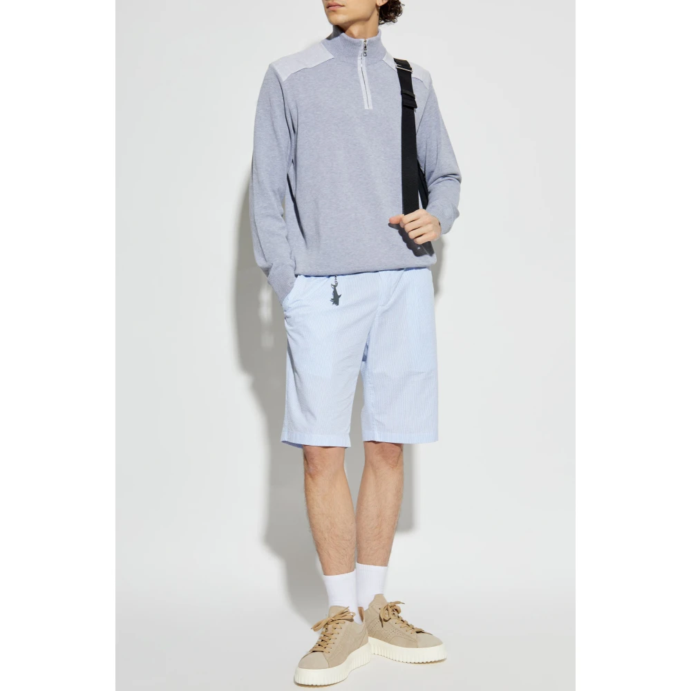 PAUL & SHARK Trui met ritssluiting in de hals Blue Heren