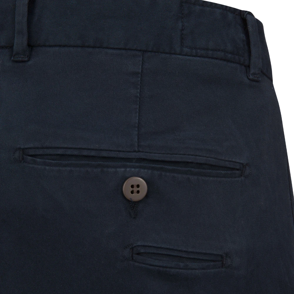 Woolrich Donkerblauwe Stretch Twill Chino Broek Blue Heren