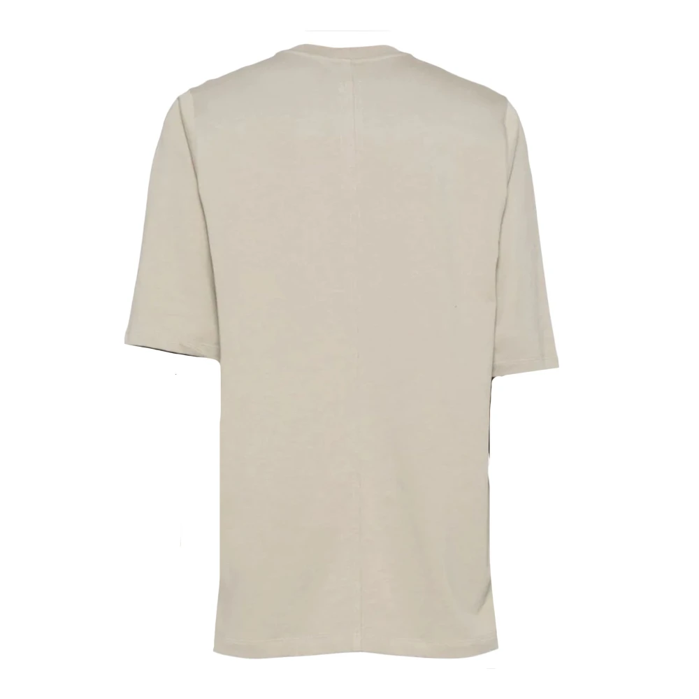 Rick Owens Biologisch Katoen Parel Grijs Jersey T-shirt Beige Heren