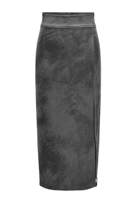 gray-synthetic-leather-skirt-womens-collection