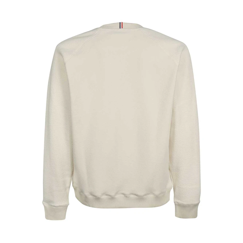 Les Deux Sweatshirt met geborduurd logo en tricolor detail Beige Heren