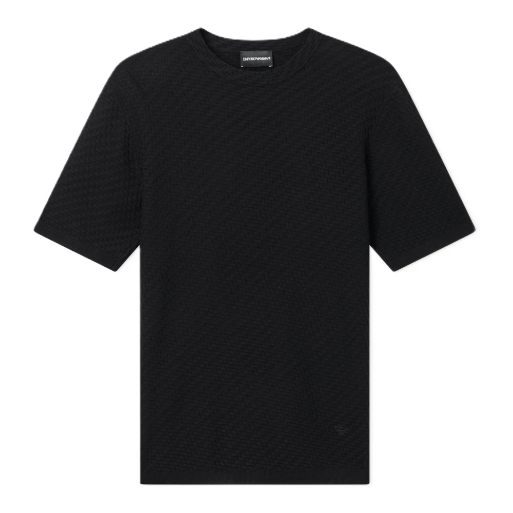 Emporio Armani Mannelijk Zwart Tops Heren, L, Truien