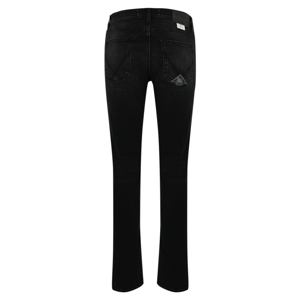 Roy Roger's Zwarte Denim Slim Fit Broek Black Heren
