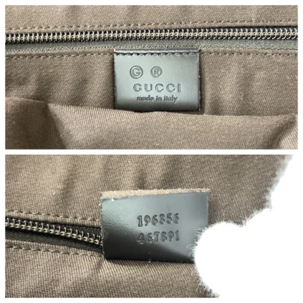 Gucci Vintage Pre-owned Canvas travel-bags Brown Dames