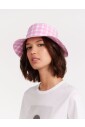 chapeau-bob-en-lin-vichy-rose