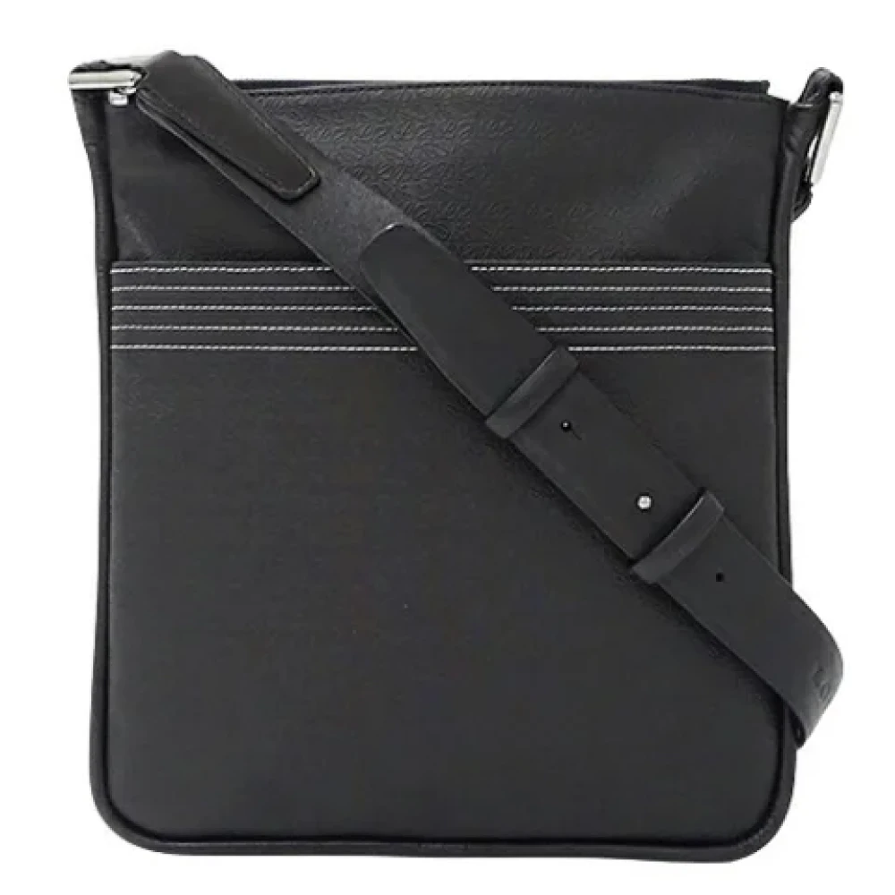 Loewe Pre-owned Canvas shoulder-bags Black Dames