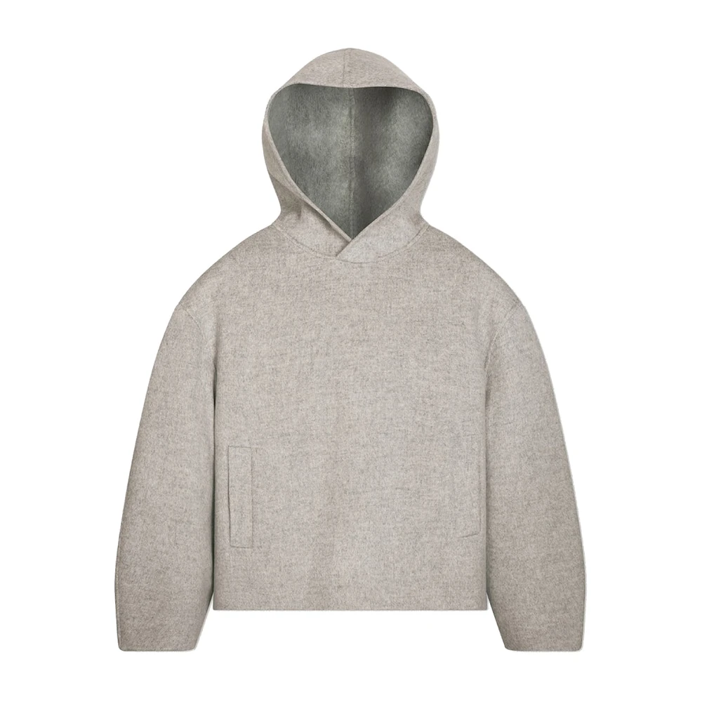 Loulou Studio Women's Gray Hooded Wool Cashmere Coat