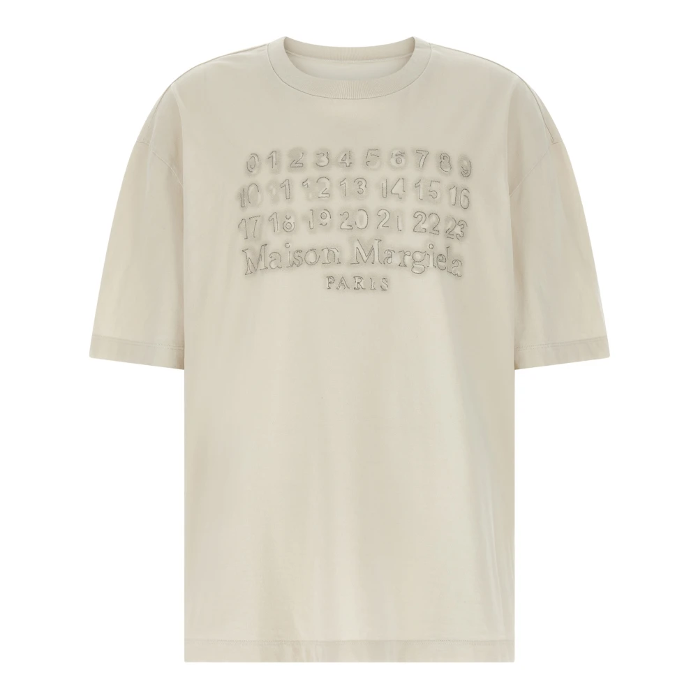Maison Margiela Hombre Beige Camisetas, Talla: S