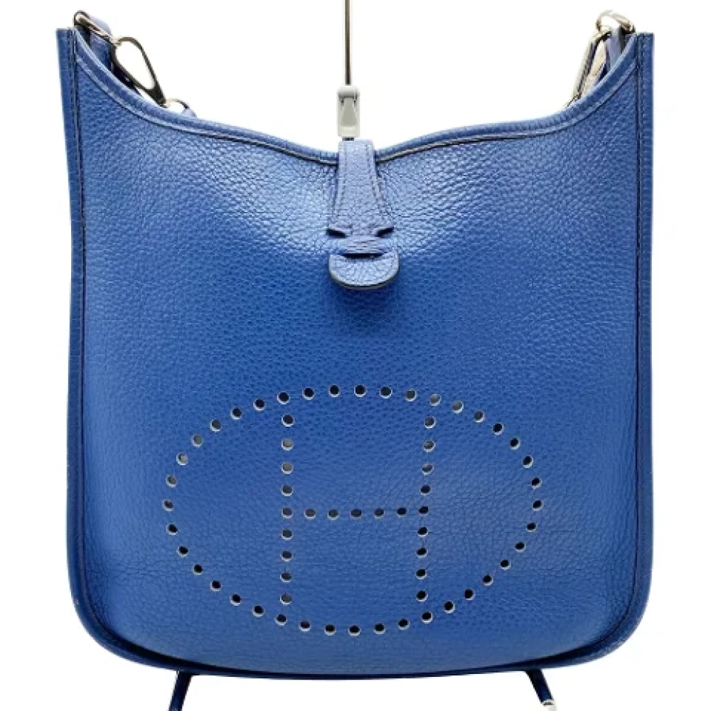 Hermès Vintage Pre-owned Leather hermes-bags Blue Dames