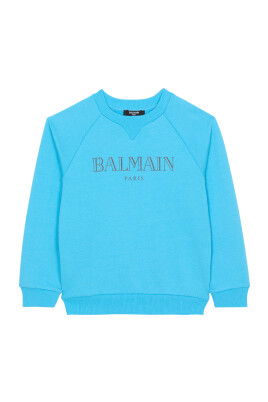 sweatshirt-imprime-balmain-vintage