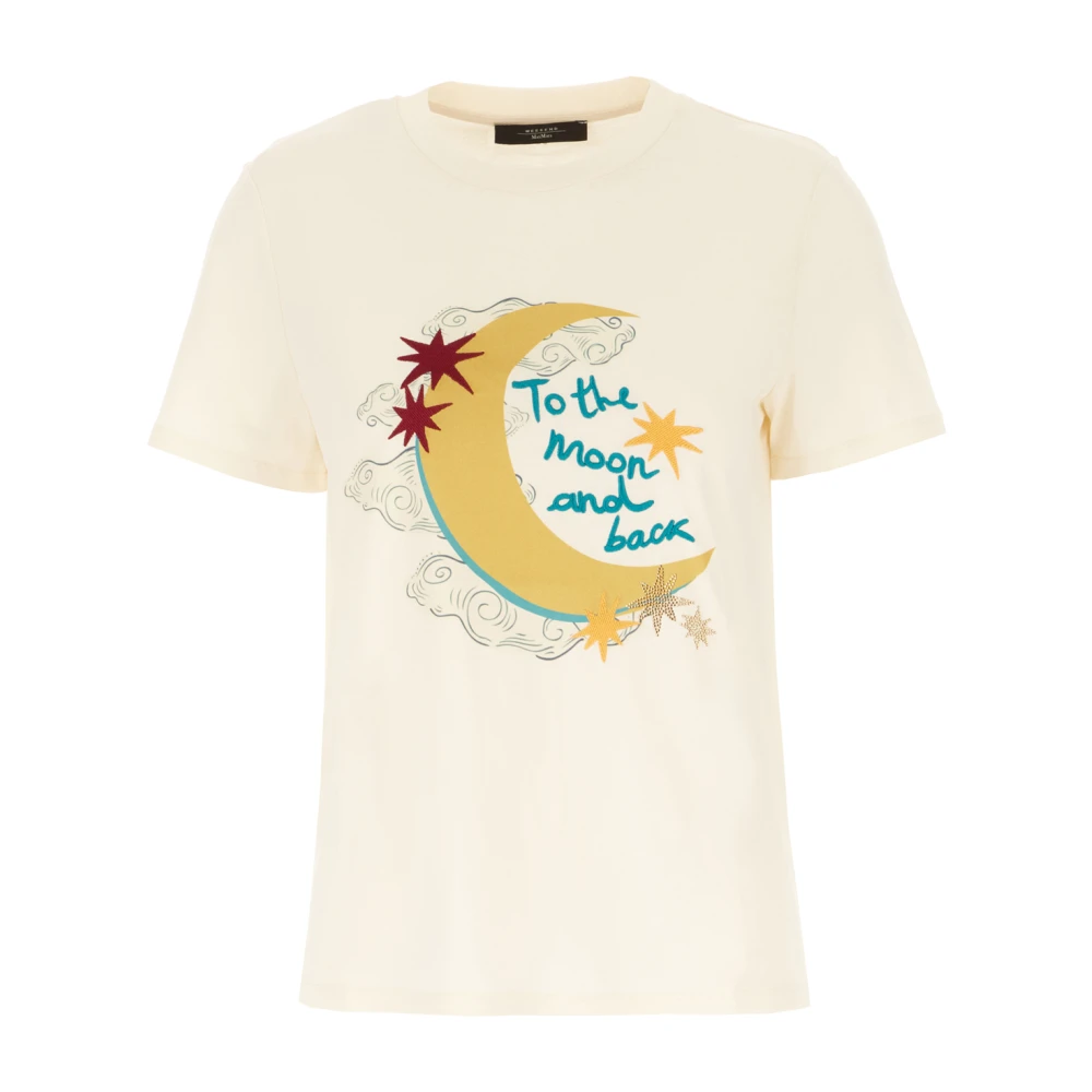Max Mara Weekend Casual Katoenen T-Shirt Beige Dames