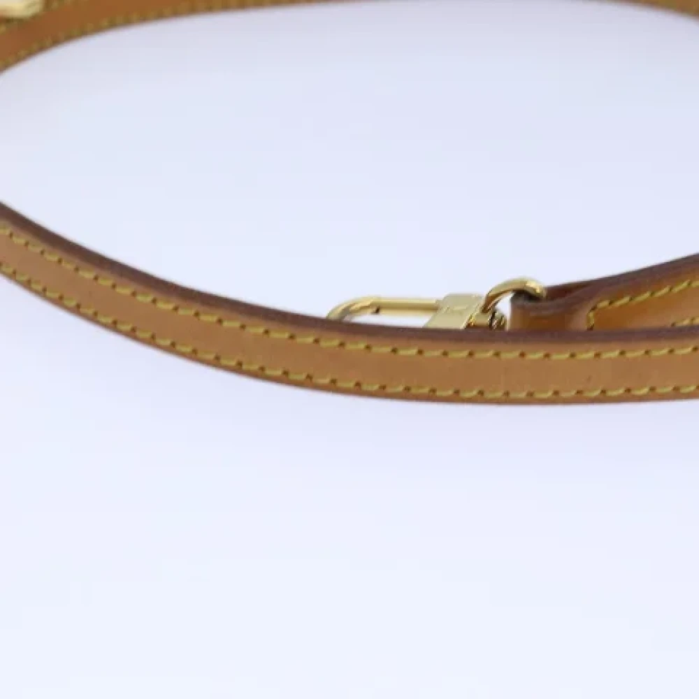Louis Vuitton Vintage Pre-owned Leather home-office Beige Dames