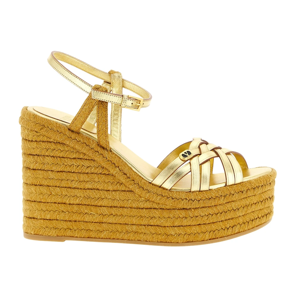 Valentino Garavani Women's Yellow Wedges, 6 Uk, Bribri Espadrilles