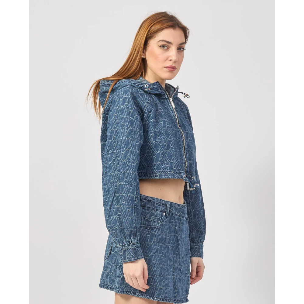 Armani Exchange Denim Jassen Collectie Blue Dames