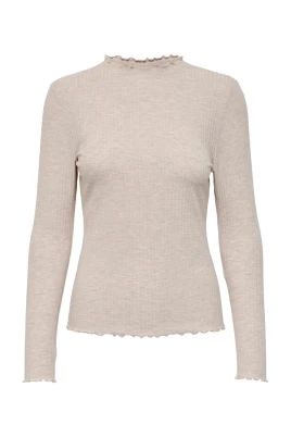 Dam Beige Stickat